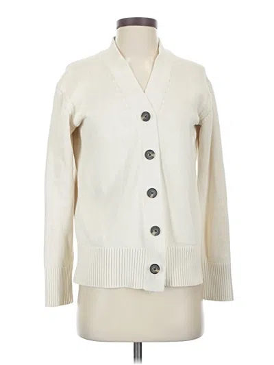 Pre-owned Everlane Cardigan Sweater In White