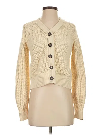 Pre-owned Everlane Cardigan Sweater In White