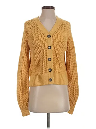 Pre-owned Everlane Cardigan Sweater In Yellow