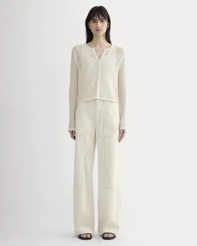 Everlane Carpenter Jean In Ecru In Multi