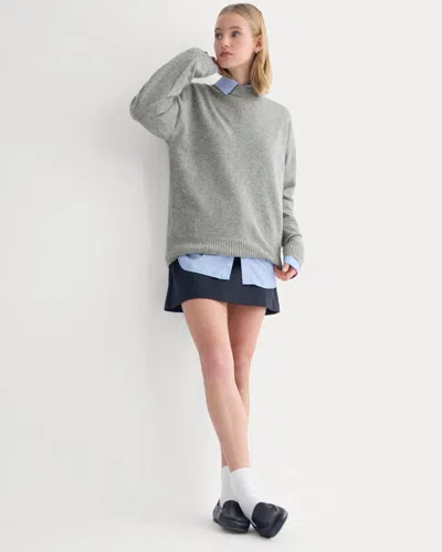 Everlane Cashmere Boyfriend Sweater In Husky Gray