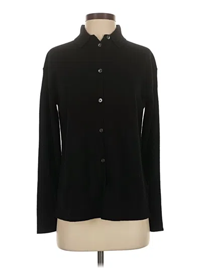Pre-owned Everlane Cashmere Cardigan Sweater In Black