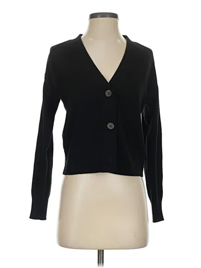 Pre-owned Everlane Cashmere Cardigan Sweater In Black