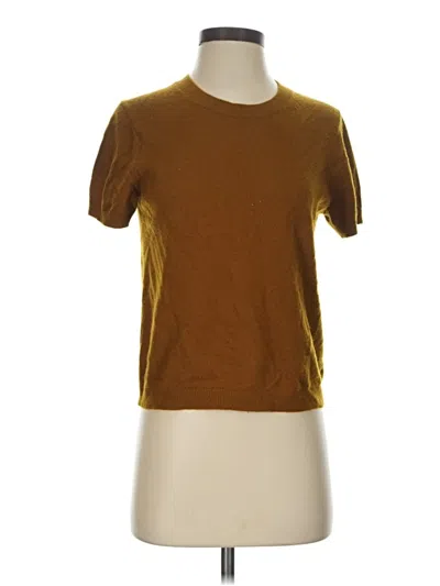 Pre-owned Everlane Cashmere Cardigan Sweater In Brown