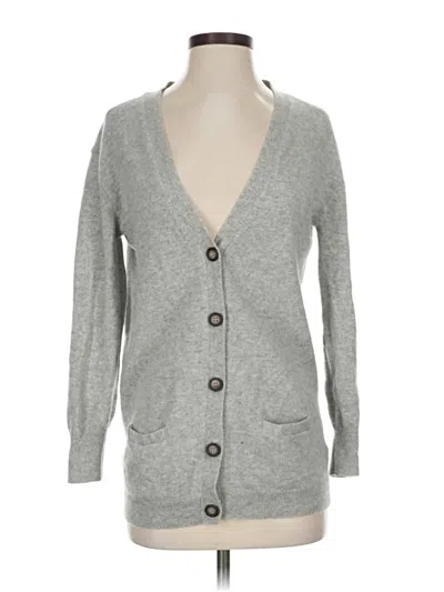 Pre-owned Everlane Cashmere Cardigan Sweater In Gray