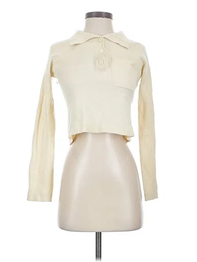 Pre-owned Everlane Cashmere Cardigan Sweater In Ivory