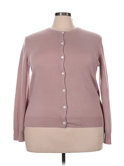 Pre-owned Everlane Cashmere Cardigan Sweater In Pink