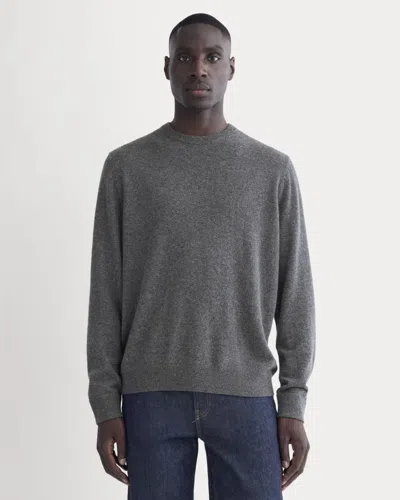 Everlane Cashmere Crew Neck Sweater In Charcoal In Gray