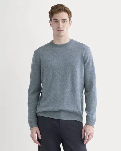 Everlane Cashmere Crew Neck Sweater In Denim Blue