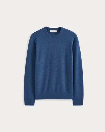 Everlane Cashmere Crew Neck Sweater In Heathered Blue