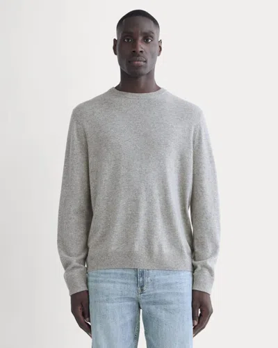 Everlane Cashmere Crew Neck Sweater In Light Heather Grey In Gray