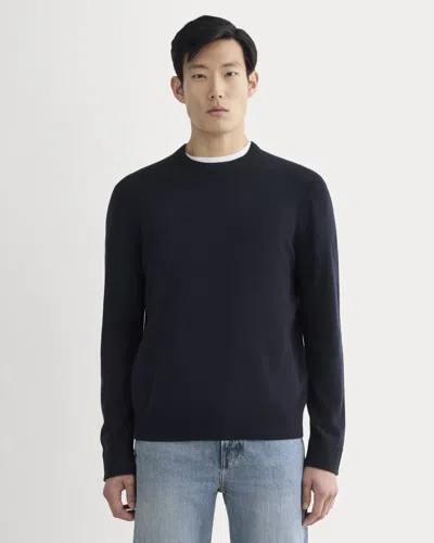 Everlane Cashmere Crew Neck Sweater In Navy In Blue