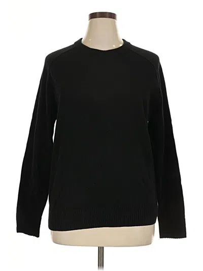 Pre-owned Everlane Cashmere Pullover Sweater In Black