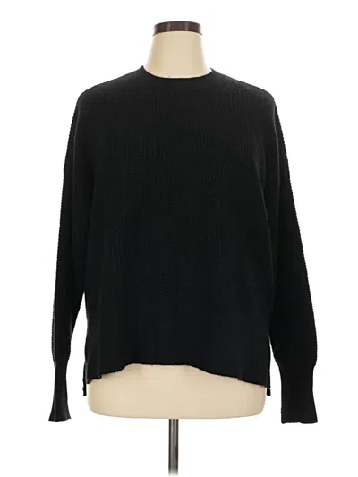 Pre-owned Everlane Cashmere Pullover Sweater In Black