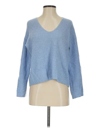 Pre-owned Everlane Cashmere Pullover Sweater In Blue