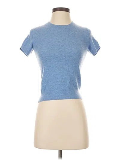Pre-owned Everlane Cashmere Pullover Sweater In Blue