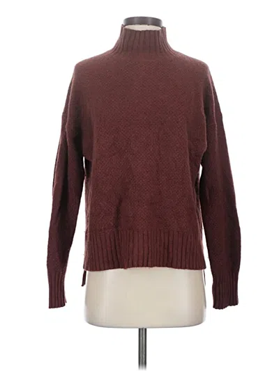 Pre-owned Everlane Cashmere Pullover Sweater In Burgundy