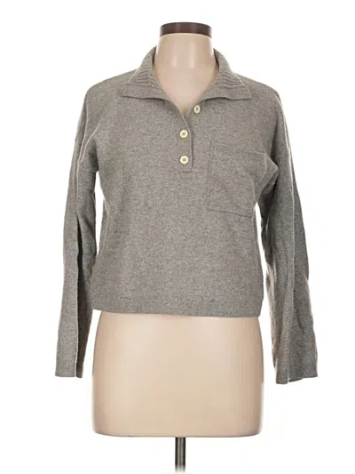Pre-owned Everlane Cashmere Pullover Sweater In Gray