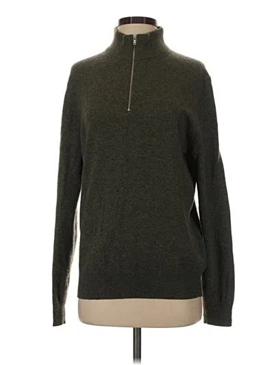 Pre-owned Everlane Cashmere Pullover Sweater In Green