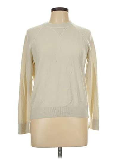 Pre-owned Everlane Cashmere Pullover Sweater In Ivory