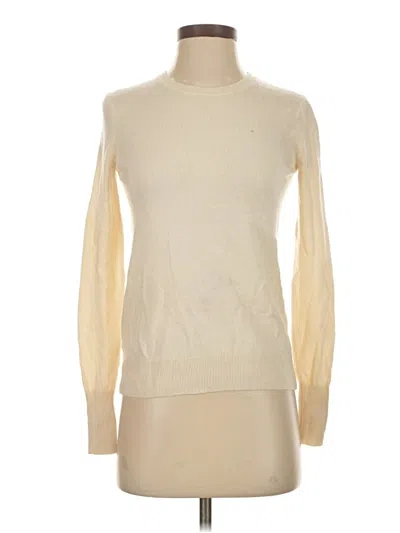 Pre-owned Everlane Cashmere Pullover Sweater In Ivory