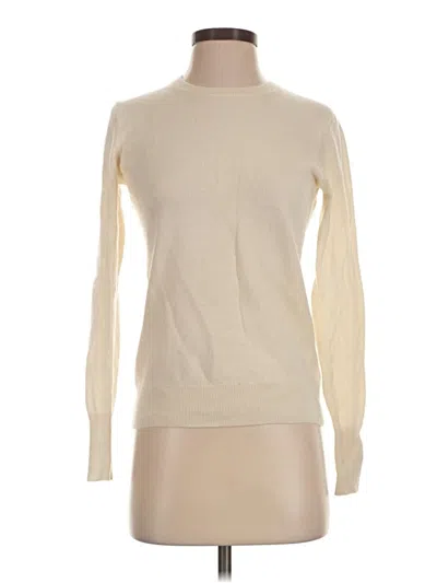 Pre-owned Everlane Cashmere Pullover Sweater In Ivory