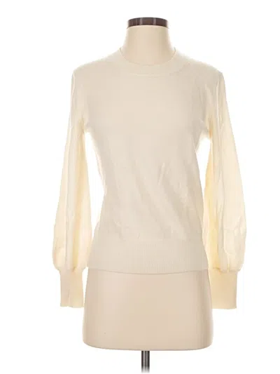 Pre-owned Everlane Cashmere Pullover Sweater In Ivory