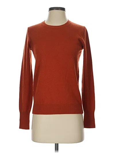 Pre-owned Everlane Cashmere Pullover Sweater In Orange