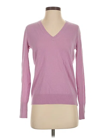 Pre-owned Everlane Cashmere Pullover Sweater In Purple