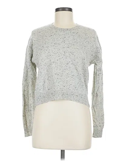 Pre-owned Everlane Cashmere Pullover Sweater In Silver