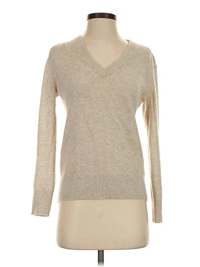 Pre-owned Everlane Cashmere Pullover Sweater In Silver
