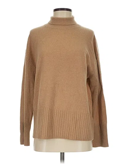 Pre-owned Everlane Cashmere Pullover Sweater In Tan