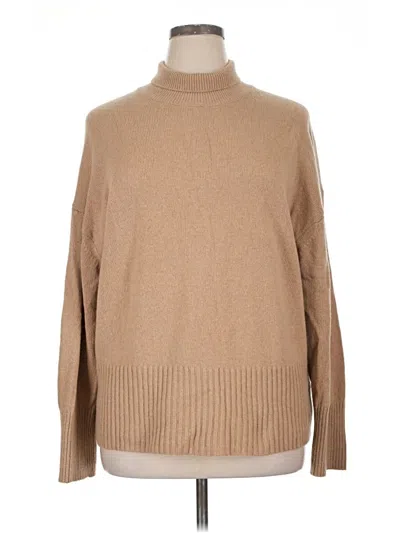 Pre-owned Everlane Cashmere Pullover Sweater In Tan