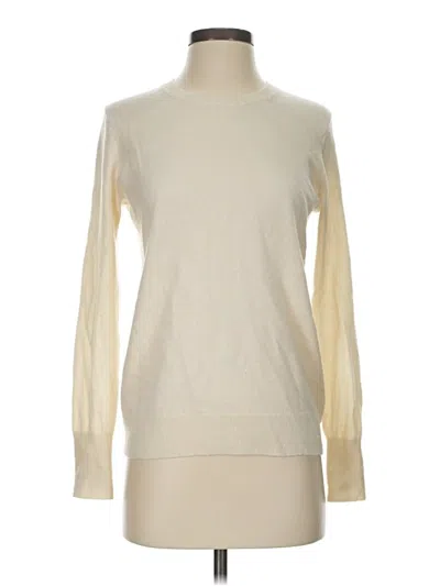 Pre-owned Everlane Cashmere Pullover Sweater In White