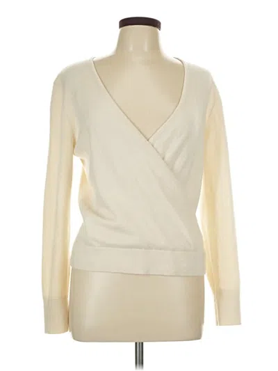 Pre-owned Everlane Cashmere Pullover Sweater In White