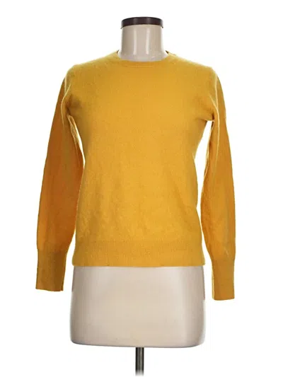 Pre-owned Everlane Cashmere Pullover Sweater In Yellow