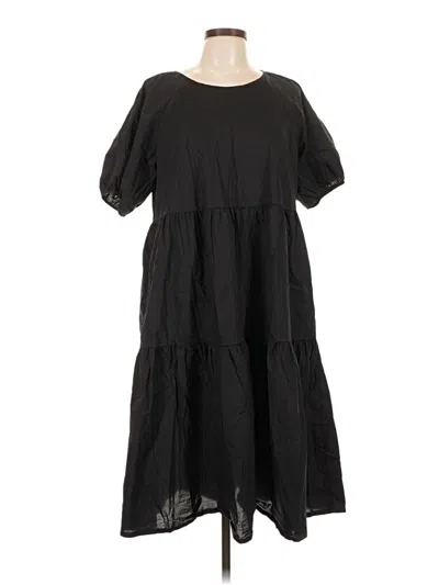 Pre-owned Everlane Casual Dress In Black