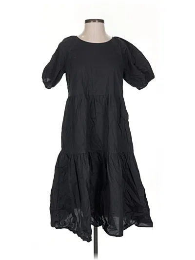 Pre-owned Everlane Casual Dress In Black