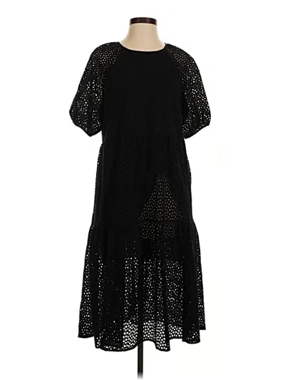 Pre-owned Everlane Casual Dress In Black