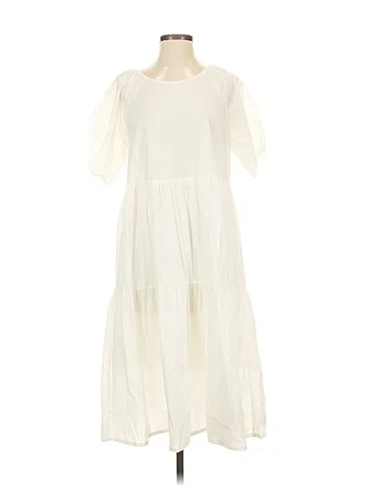 Pre-owned Everlane Casual Dress In White