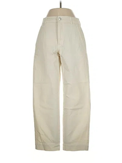 Pre-owned Everlane Casual Pants In Ivory