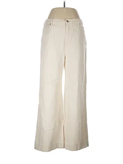 Pre-owned Everlane Casual Pants In Ivory