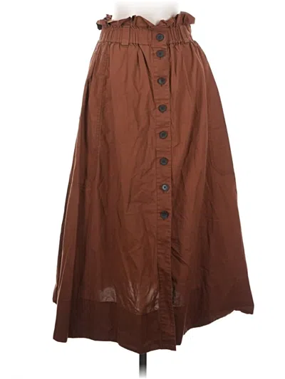 Pre-owned Everlane Casual Skirt In Orange