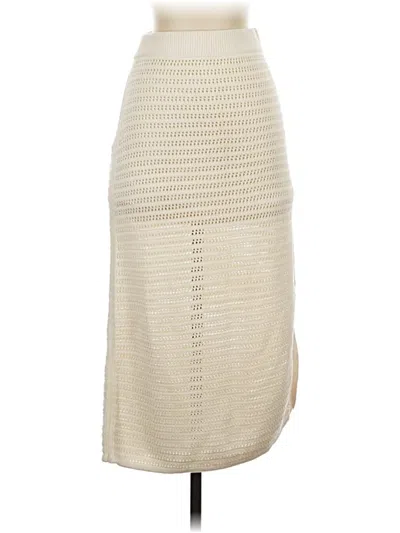 Pre-owned Everlane Casual Skirt In White