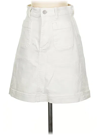 Pre-owned Everlane Casual Skirt In White