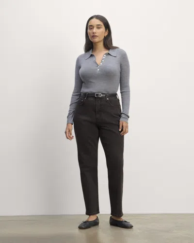 Everlane Cheeky Hourglass Jean | 26.5" Inseam In Washed Black