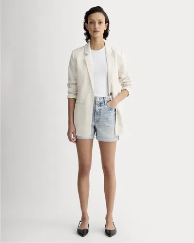 Everlane Cheeky Jean Short In Light Indigo In White