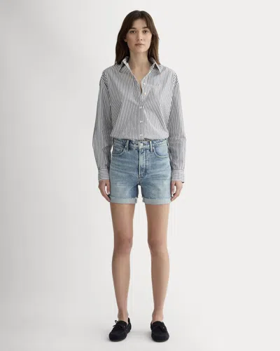 Everlane Cheeky Jean Short In Salt Lake In Blue