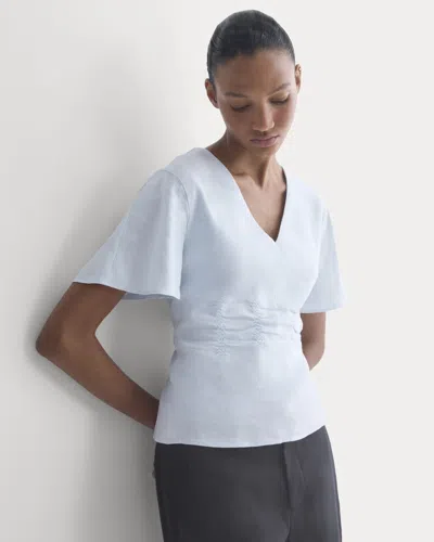 Everlane Cinched Top In Blue
