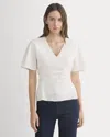 Everlane Cinched Top In Brown